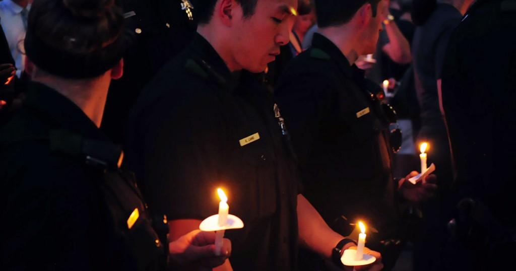 candle-light-vigil-police